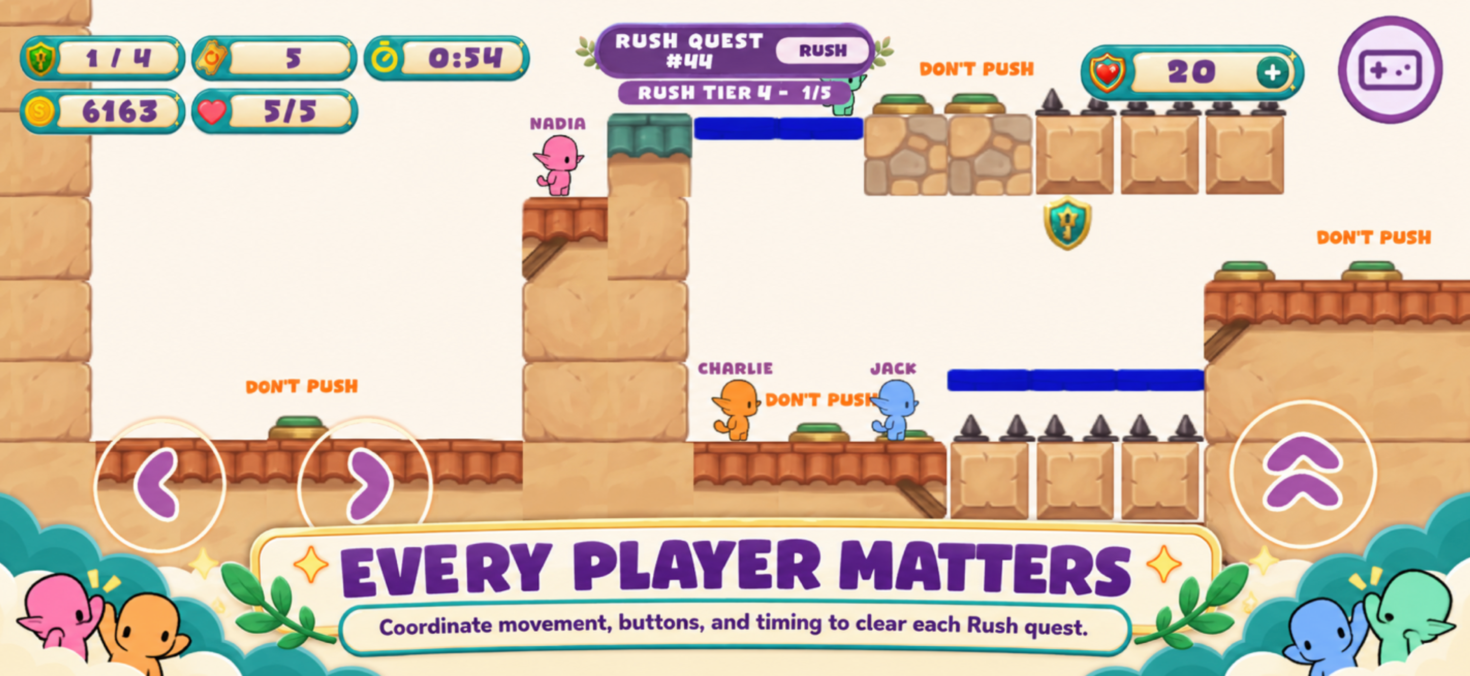 Pippin Plaza teamwork puzzle gameplay